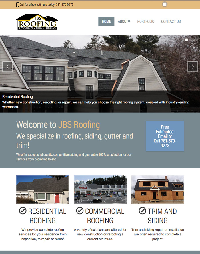 JBS Roofing Website
